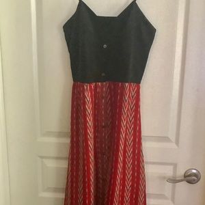 ☀️ Myne silk maxi dress w adjustable straps